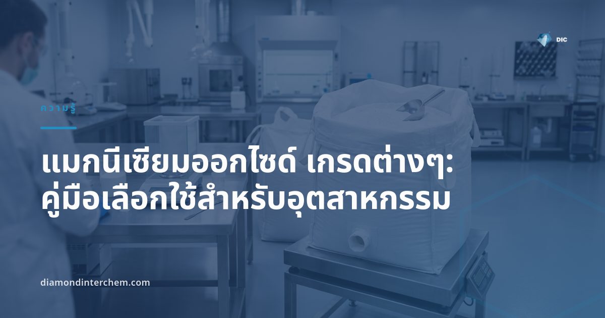 ผงแมกนีเซียมออกไซด์ เกรดอุตสาหกรรมและอาหารบรรจุถุงสำหรับอุตสาหกรรมต่างๆ
