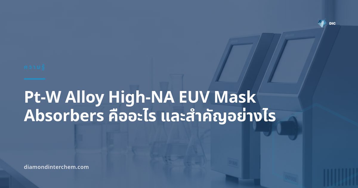 ภาพประกอบ Pt-W Alloy High-NA EUV Mask Absorbers บนแผ่นโฟโต้มาสก์เซมิคอนดักเตอร์