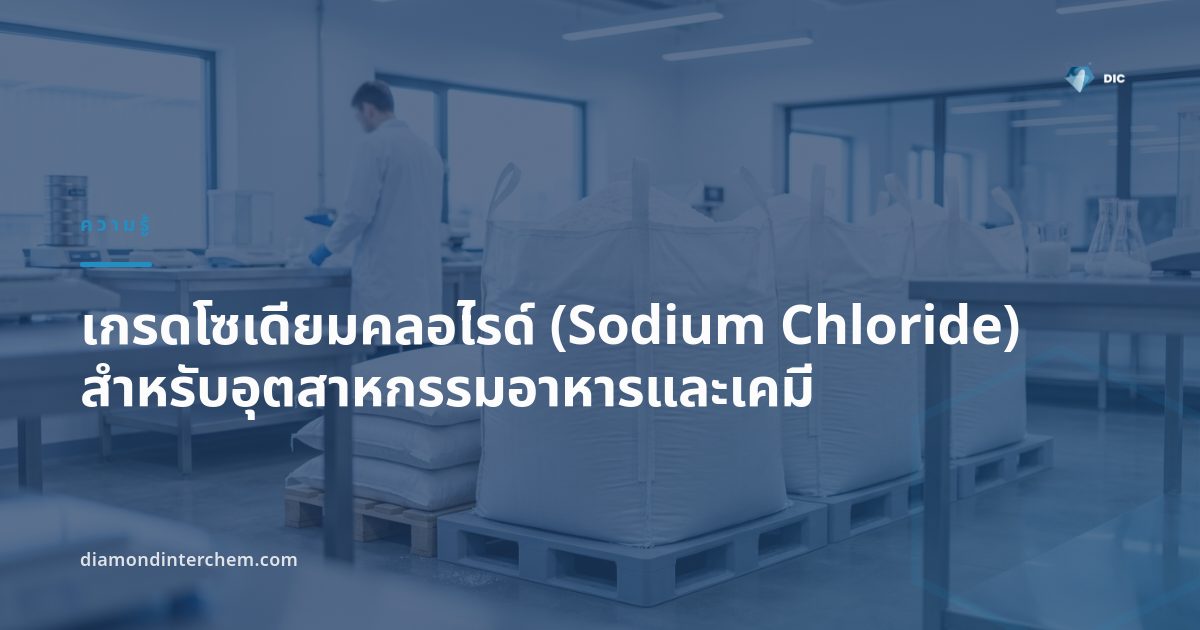 เกรดโซเดียมคลอไรด์ชนิดผงและเม็ดบรรจุในถุง PP สำหรับอุตสาหกรรมอาหารและเคมี